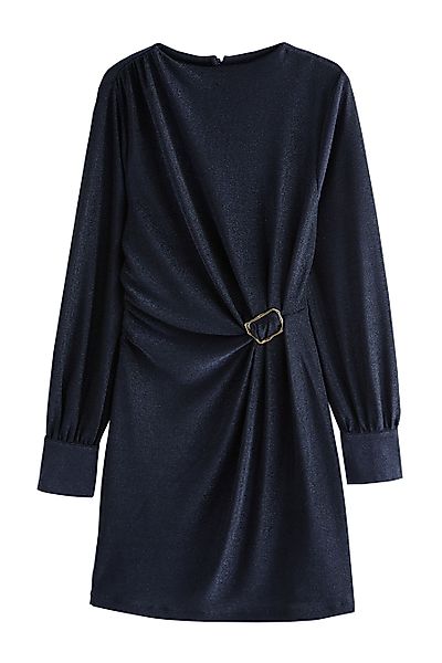 Next Jerseykleid Glitzerndes Minikleid mit Raffung günstig online kaufen