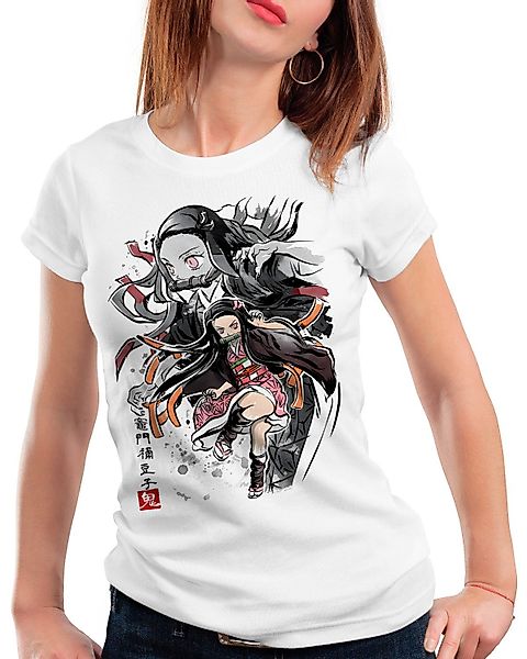 style3 T-Shirt Nezuko Sumi-E demon slayer günstig online kaufen