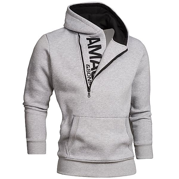 Amaci&Sons Kapuzenpullover HUNTSVILLE Kapuzenpullover Herren Zipper günstig online kaufen