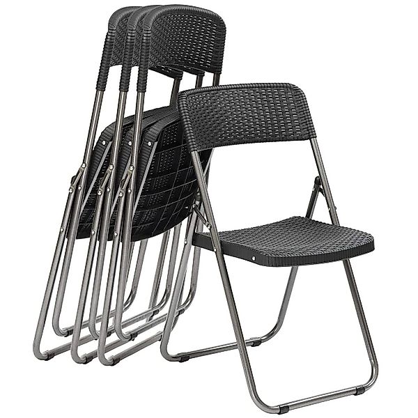 Sekey Klappstuhl Gartenstuhl Klappbar Klappstuhl Polyrattan günstig online kaufen