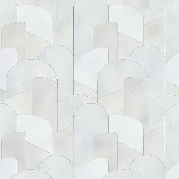 Bricoflor Retro Tapete in Weiß Grau Vlies Mustertapete im 80Er Jahre Stil H günstig online kaufen