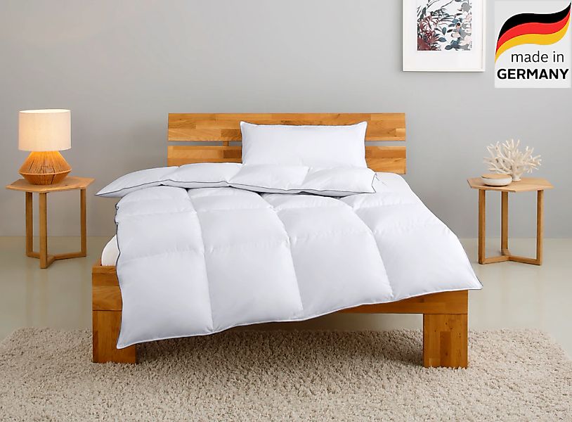 OTTO home Daunenbettdecke + Kopfkissen "TAMINS, Bettdecke 135x200 cm und 15 günstig online kaufen