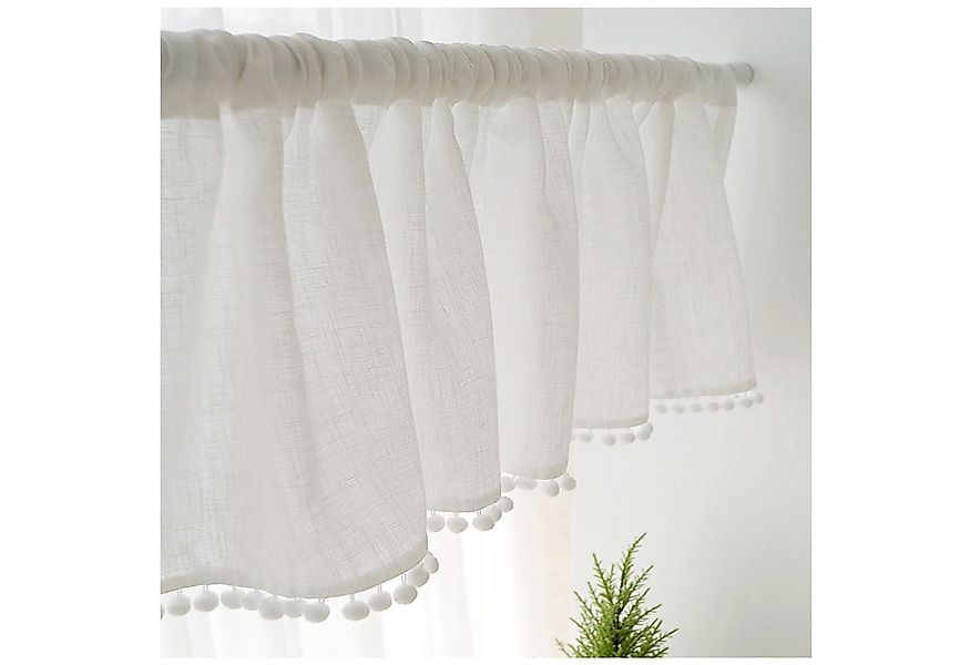 Qelus Schiebegardine Gardinen Kurz Küchengardinen Modern Bistrogardine Küch günstig online kaufen