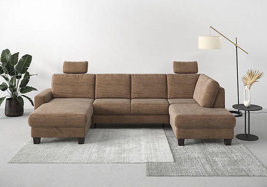 Home affaire Wohnlandschaft »Summer U-Form«, mit oder ohne Bettfunktion und günstig online kaufen