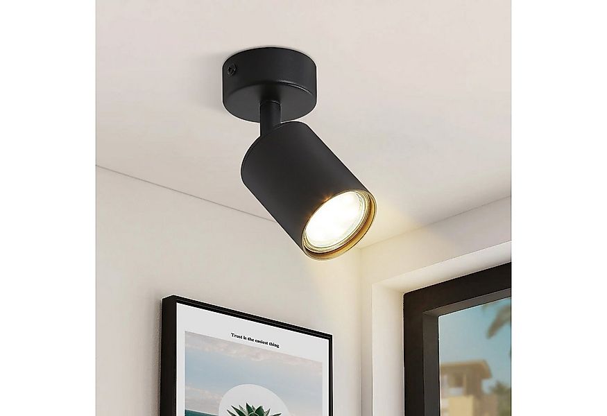 ZMH LED Deckenstrahler Retro Deckenleuchte Weiß/Schwarz -GU10 350°Schwenkba günstig online kaufen