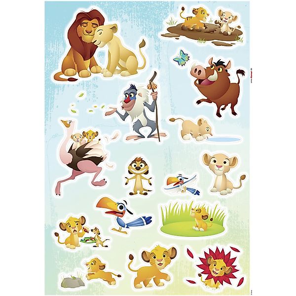 Komar Deko-Sticker Lion King Wildlife 50 x 70 cm gerollt günstig online kaufen