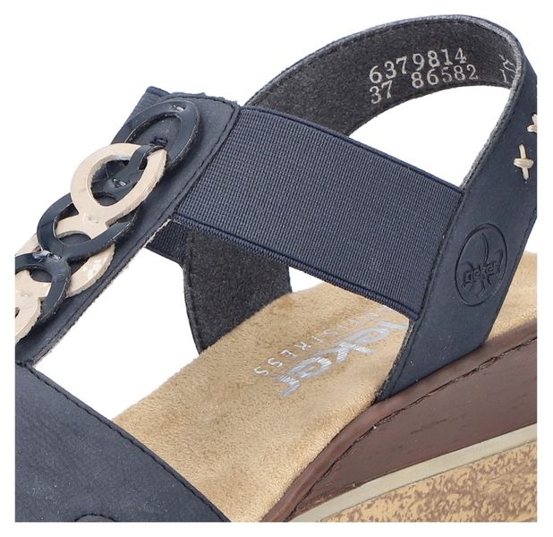 Rieker Keilsandalette Sommerschuh, Sandale, Plateausandale mit Gummizug für günstig online kaufen