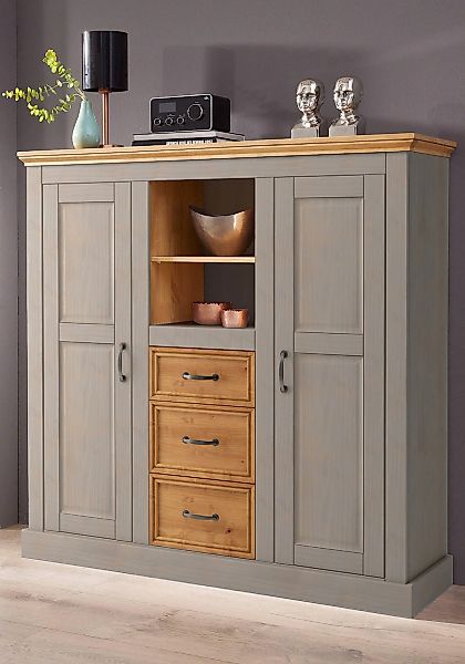 Home affaire Highboard "Selma", Stauraumschrank, Breite 130 cm günstig online kaufen