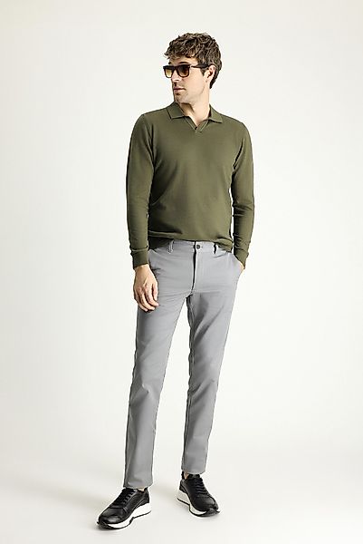 KIGILI Chinohose Regular-Fit Elastische Canvas-/Chinohose günstig online kaufen