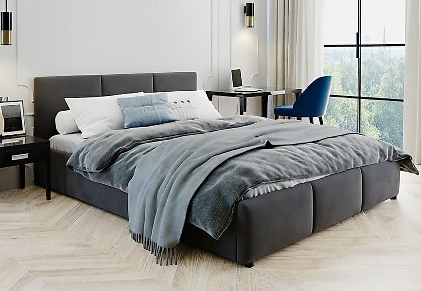 Home Collective Polsterbett Bett 140x200/160x200 Doppelbett Bettgestell mit günstig online kaufen