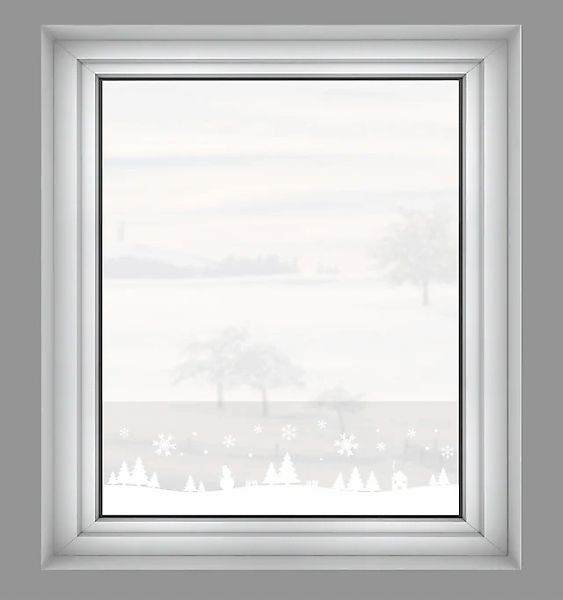 GARDINIA Fensterfolie »Statische Deko-Folie X-Mas Bäume halbtransparent 20 günstig online kaufen
