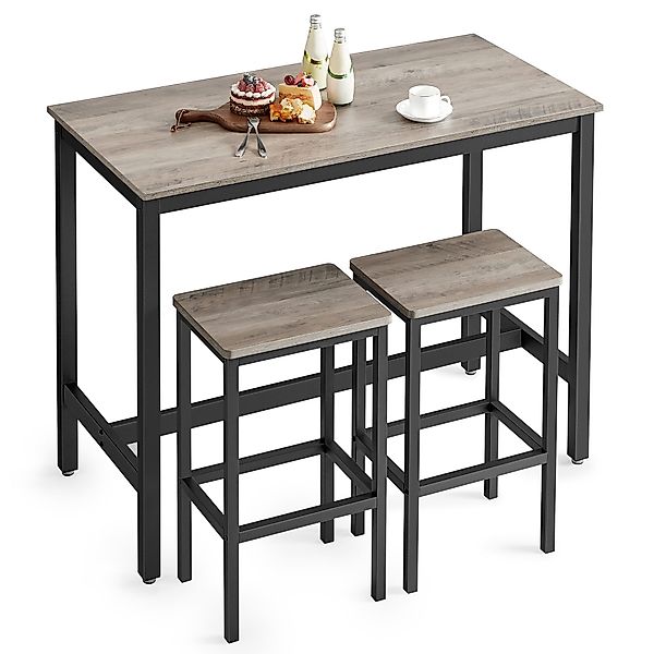 VASAGLE Bartisch Bartisch-Set, Esstisch(120 x 60 günstig online kaufen