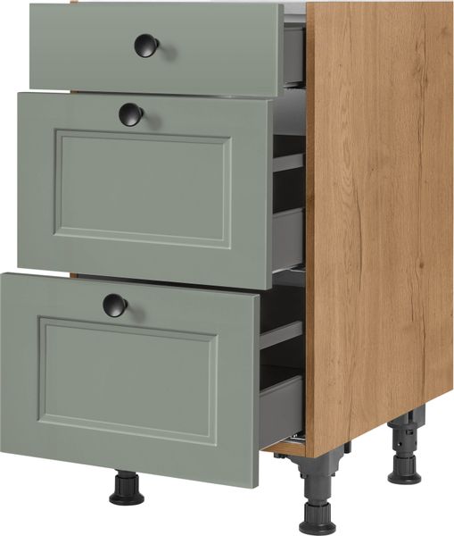 nobilia Unterschrank ""Cascada", vormontiert, mit höhenverstellbaren Sockel günstig online kaufen