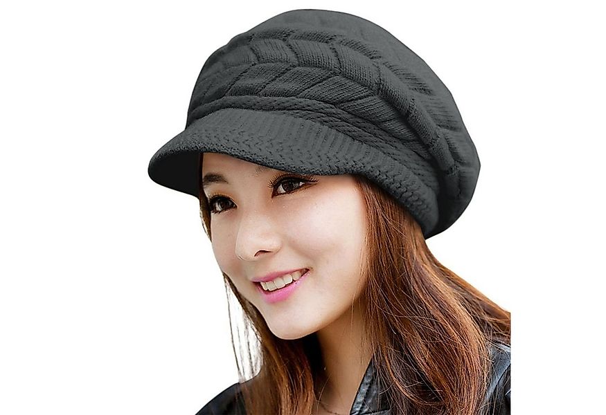 Coonoor Strickmütze Damen Wintermütze aus dickem, Warm gefütterte Strickmüt günstig online kaufen
