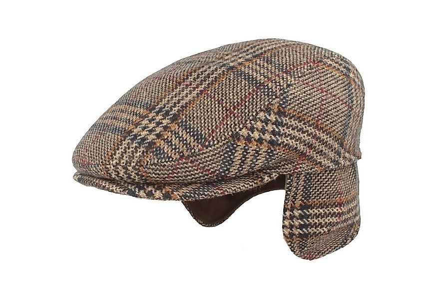 Bullani Schiebermütze warm Tweed aus Wolle mit Ohrenschutz günstig online kaufen