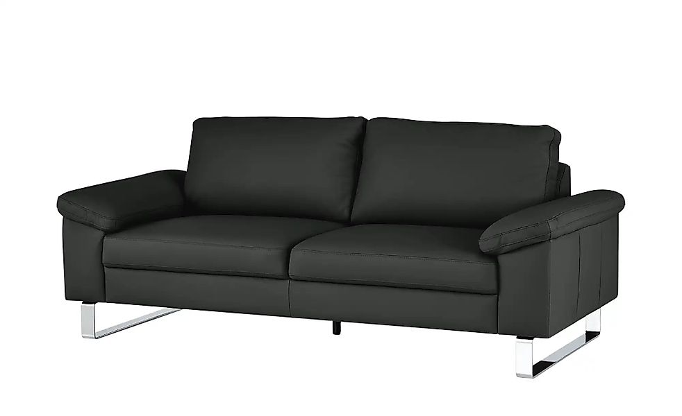 Max Schelling Ledersofa mit Kufengestell Maximum ¦ schwarz ¦ Maße (cm): B: günstig online kaufen