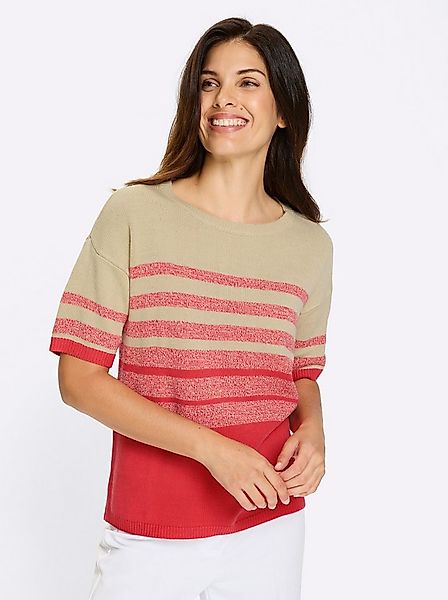 Sieh an! Strickpullover Kurzarm-Pullover Kurzarm Jersey günstig online kaufen