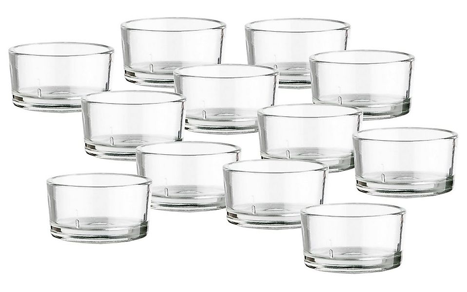 BigDean Teelichthalter 12er Set Teelichtgläser - Premium Qualität made in G günstig online kaufen