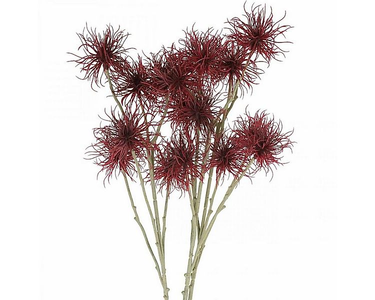 Kunstblume Xanthium Herbst Kunstblume Deko Rot Premium 80cm 3er-Set, 3 Stüc günstig online kaufen
