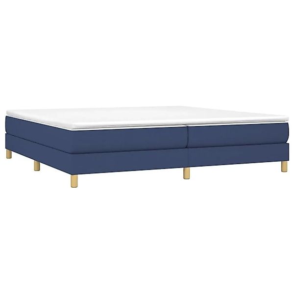 vidaXL Boxspringbett mit Matratze Blau 200x200 cm Stoff 3144205 günstig online kaufen