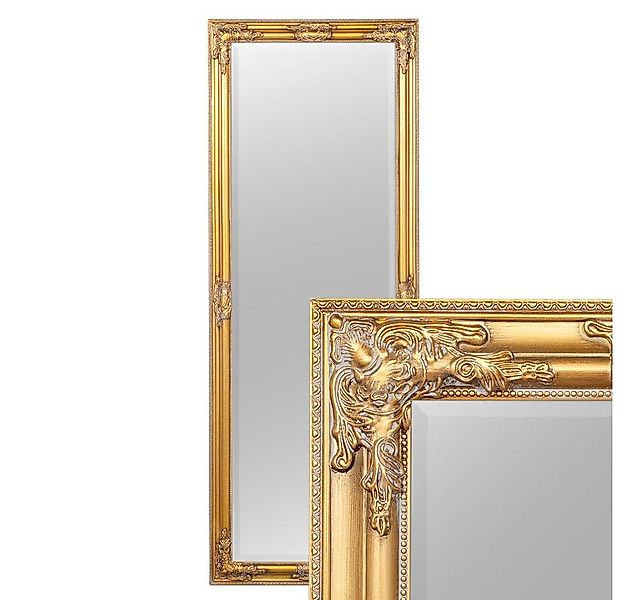 LebensWohnArt Wandspiegel Eleganter Barock Spiegel BESSA 160x60cm gold-anti günstig online kaufen
