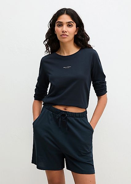 Marc OPolo Pyjamaoberteil "Mix N Match Cotton Top LS" mit Rundhalsausschnit günstig online kaufen