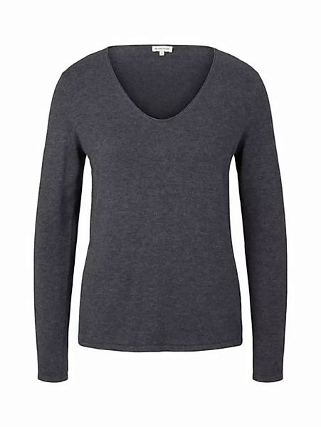 TOM TAILOR V-Ausschnitt-Pullover sweater basic v-neck günstig online kaufen