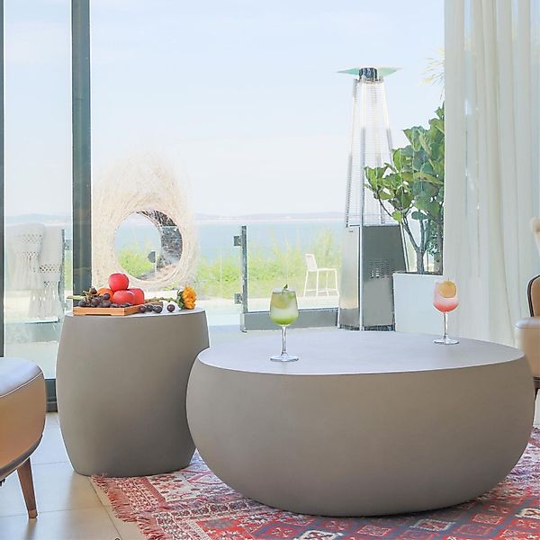 ELEMENTI Couchtisch IKARIA kieselförmig, Betontisch, Gartentisch, günstig online kaufen