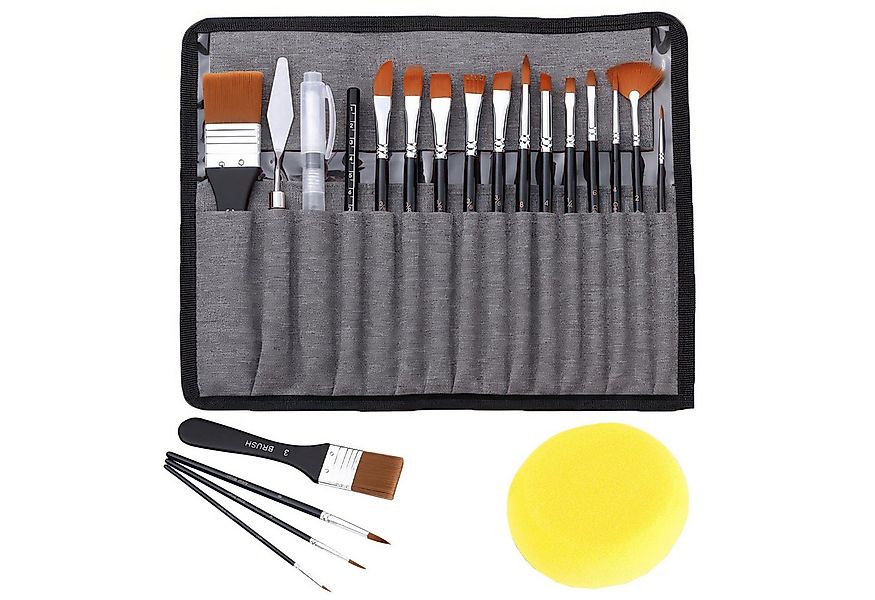 BlingBin Malpinsel 18 Stück Pinselset Acrylfarben, Künstler Pinselset Malen günstig online kaufen