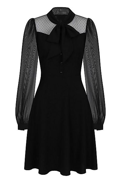 Hell Bunny A-Linien-Kleid Darcia Mid Dress Vintage Gothic Chiffon günstig online kaufen