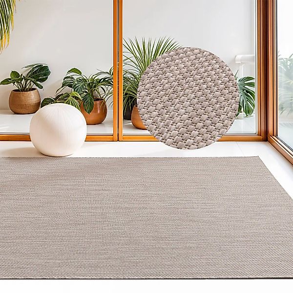 my home Teppich "Florida, Made in Belgium" rechteckig 7 mm Höhe Outdoor, Si günstig online kaufen