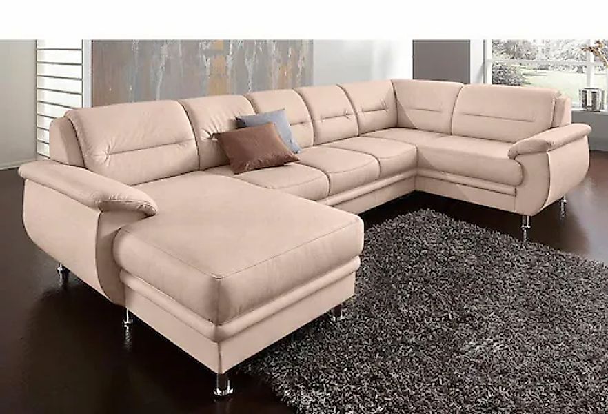 sit&more Wohnlandschaft »Mailand U-Form, B: 312 cm« optional Bettfunktion günstig online kaufen