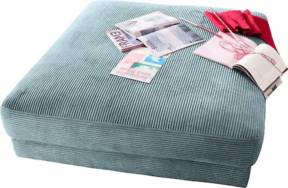 PLACES OF STYLE Hocker »Enisa« passend zum "Enisa"-Sofa, Bezug in Cord günstig online kaufen