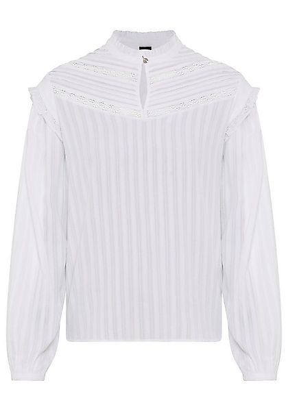 BOSS ORANGE Schlupfbluse Bancet Premium Damenmode mit Stehkragen & Spitze günstig online kaufen