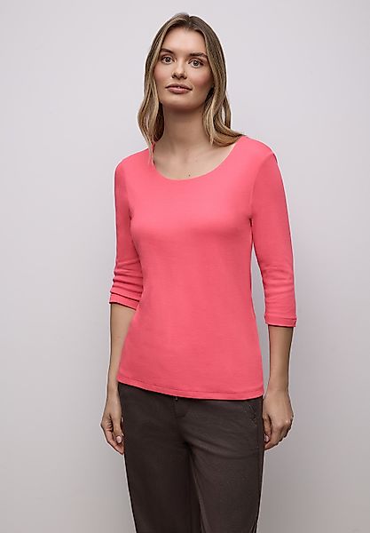 STREET ONE 3/4-Arm-Shirt in Unifarbe günstig online kaufen