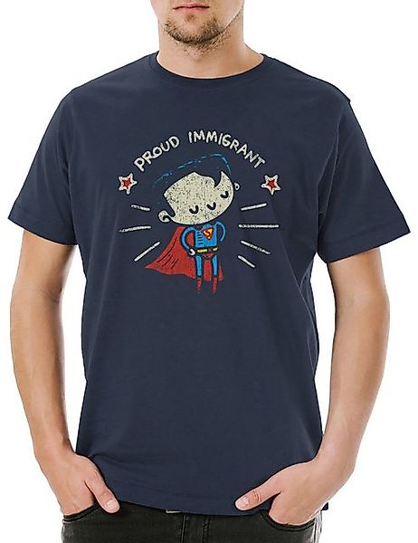Urban Backwoods Print-Shirt Urban Backwoods Proud Immigrant Herren T-Shirt günstig online kaufen
