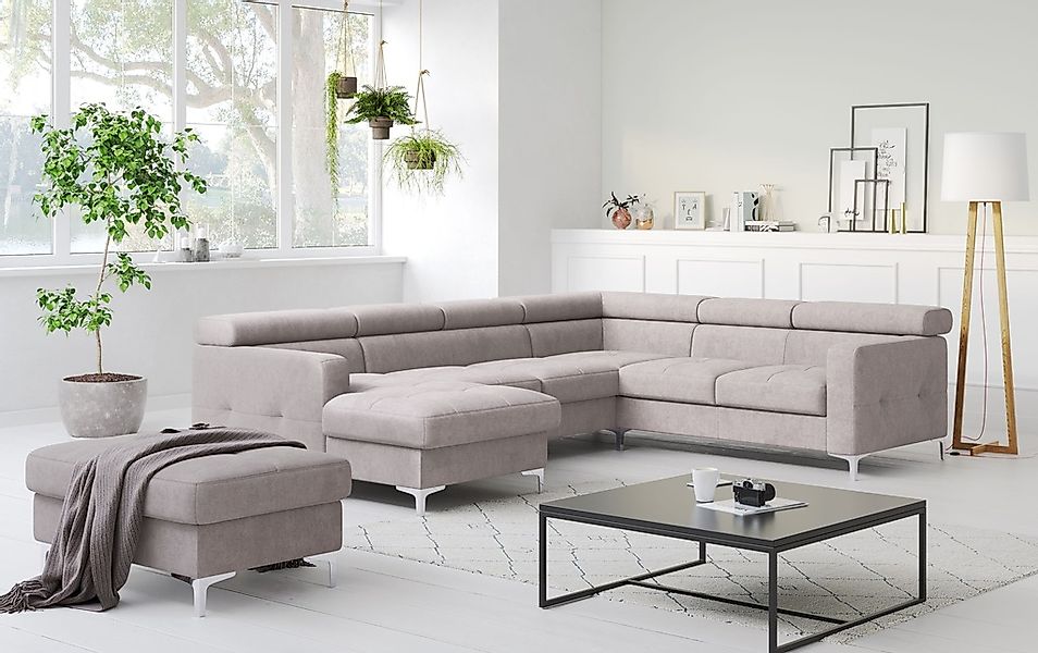 COTTA Wohnlandschaft "Sammy U-Form", mit Kopfteilverstellung, optional mit günstig online kaufen