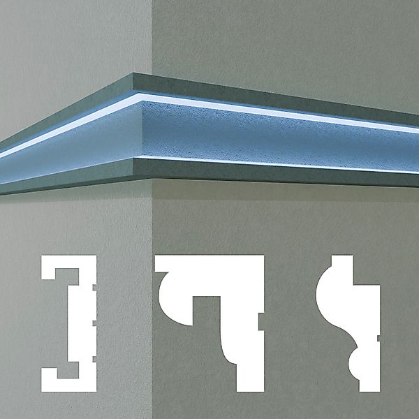 Hexim Stuckleiste DLED-10, 10 Meter / günstig online kaufen
