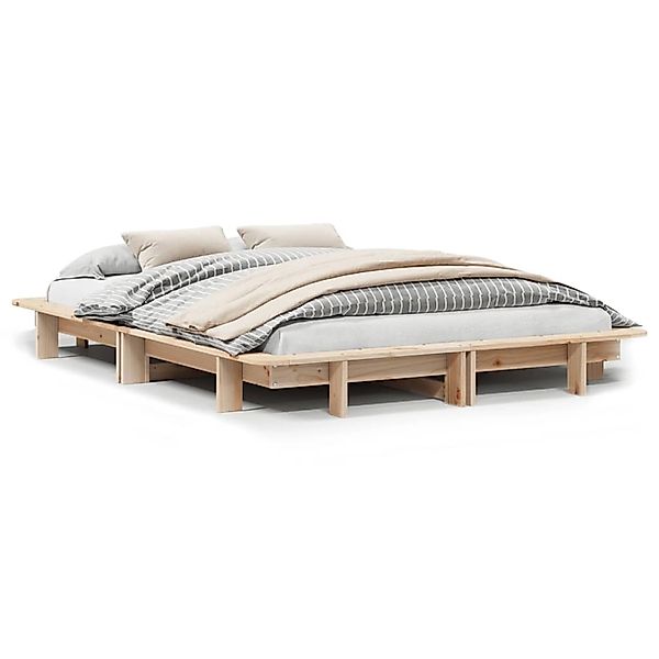vidaXL Massivholzbett ohne Matratze 120x190 cm Kiefernholz 850677 günstig online kaufen