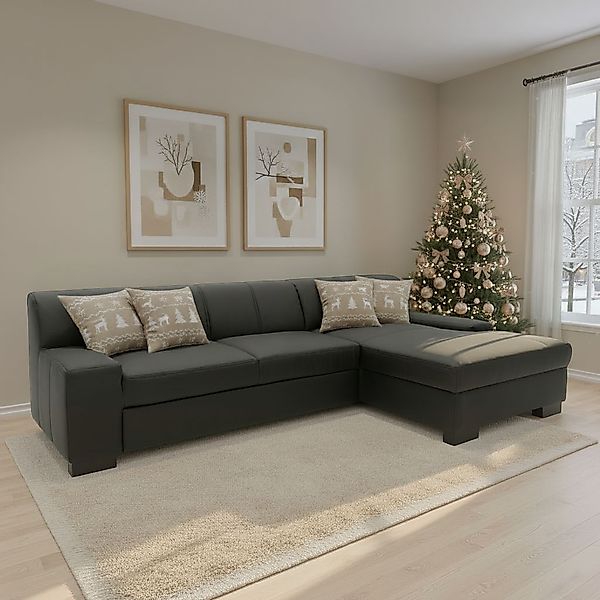 DOMO collection Ecksofa »Norma, elegant & modern, mit flachen Armlehnen, Br günstig online kaufen