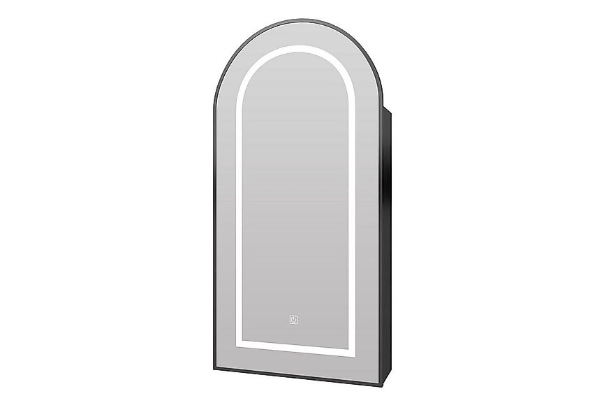 radelldar Spiegelschrank BadzimmerSpigelschrank bogen eingelassen mit 3 Far günstig online kaufen
