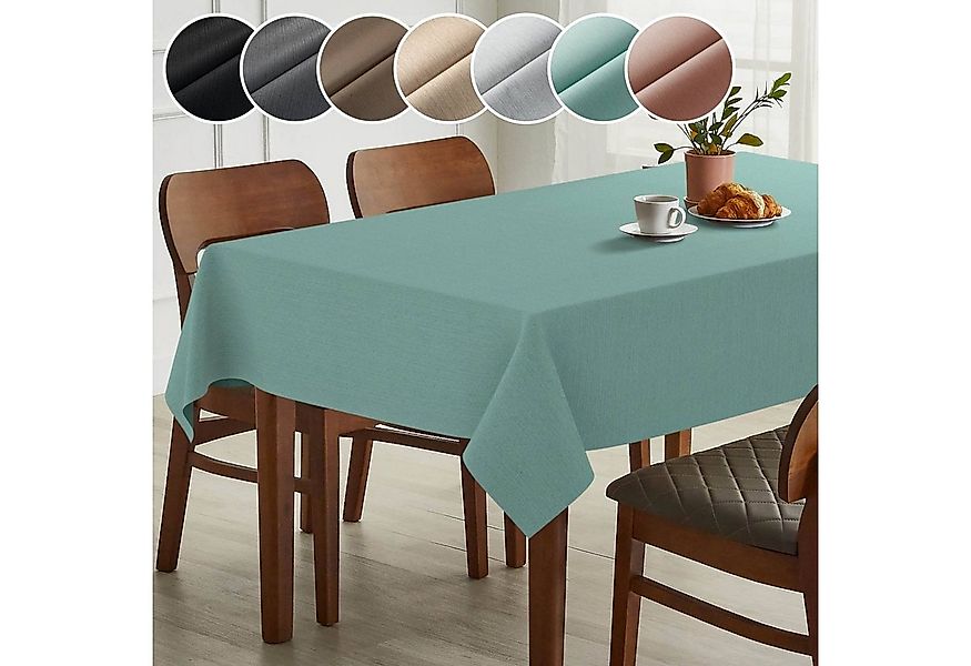 ANRO Tischdecke Hochwertig Tischwäsche mit Beschichtung (Einzelstück 1-tlg) günstig online kaufen