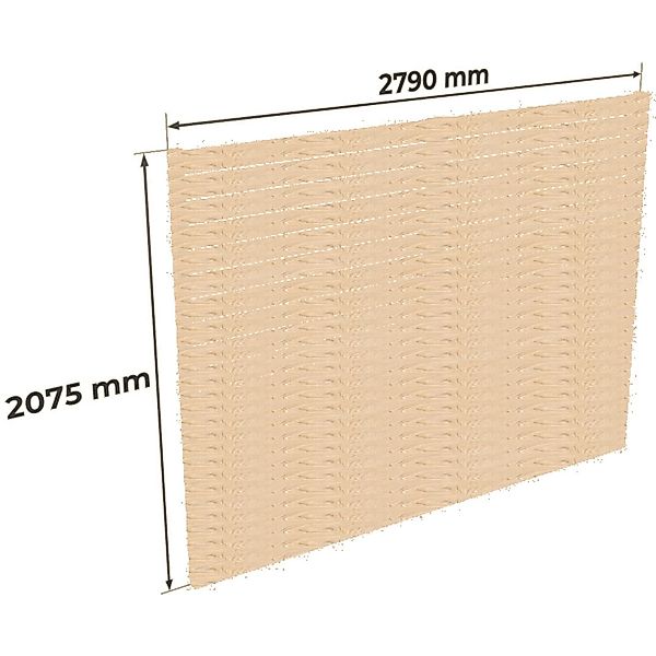 Holzbrüder Carport-Rückwand Ralf Fichte 207,5 cm x 279 cm Imprägniert günstig online kaufen