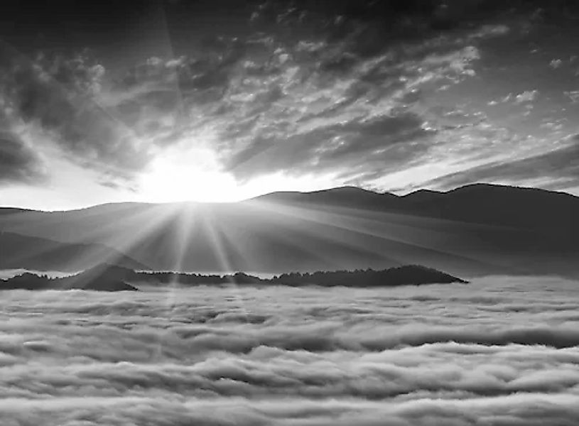 Papermoon Fototapete »Landschaft Schwarz & Weiß« günstig online kaufen