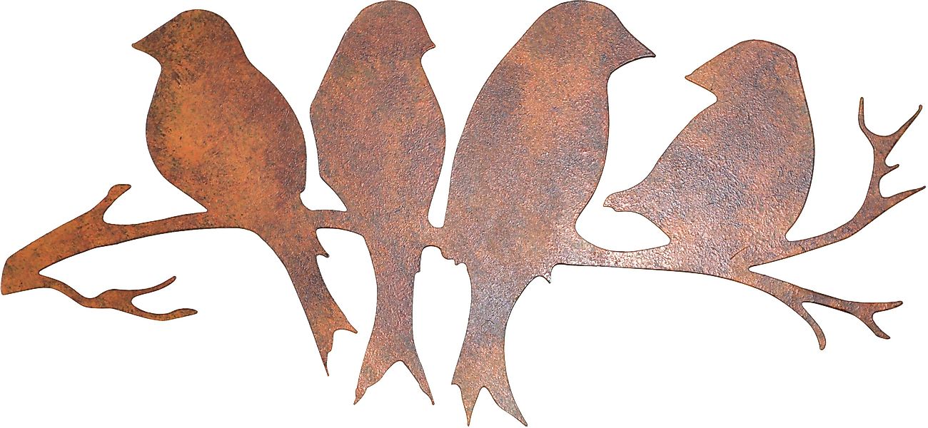 HOFMANN LIVING AND MORE Wanddekoobjekt "Wanddekoration" aus Metall in Rost- günstig online kaufen