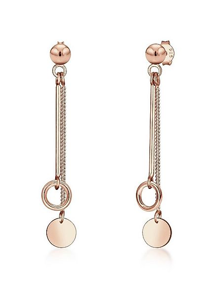 Elli Paar Ohrhänger Stecker Kreis und Plättchen Schmuck Geschenk 925er Silb günstig online kaufen