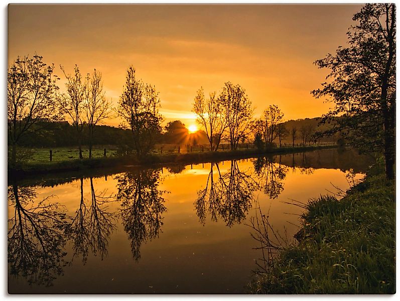 Artland Leinwandbild "goldener Morgen", Sonnenaufgang & -untergang, (1 St.) günstig online kaufen
