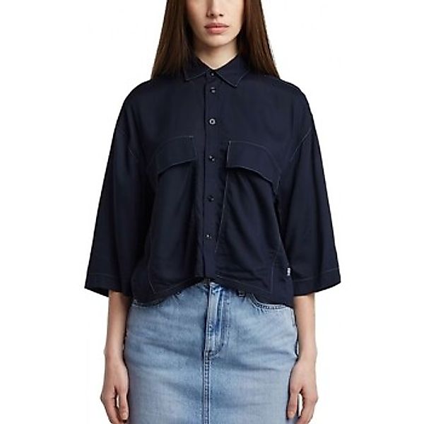 G-Star Raw  Blusen Boxy Shirt Osaka Blau günstig online kaufen