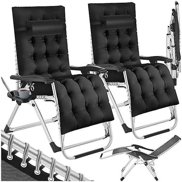 tectake Gartenstuhl Sonnenliege (Set, 2 St), günstig online kaufen