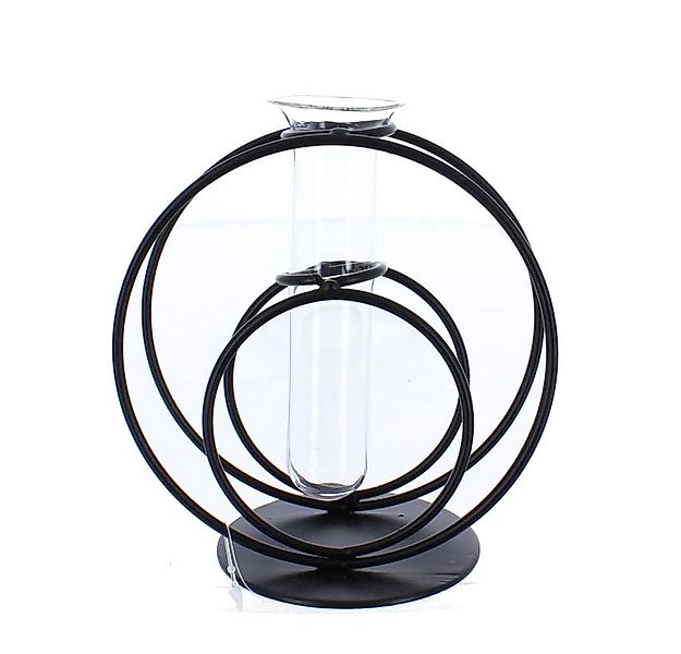 MICA Dekovase Vase - Reagenzgläser in Ständer - aus Metall und Glas - ca. 1 günstig online kaufen